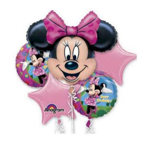 Minnie Mouse Happy Birthday Balloon Bouquet