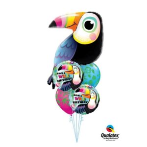Toucan Happy Birthday Balloon Bouquet