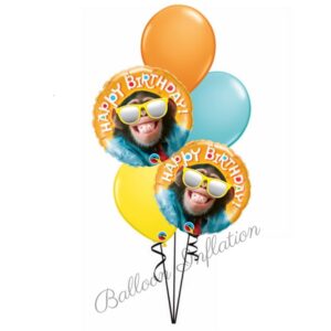 Cheeky Chimps Happy Birthday Balloon Bouquet