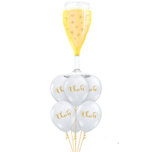 Cheers Champagne Glass Balloon Bouquet