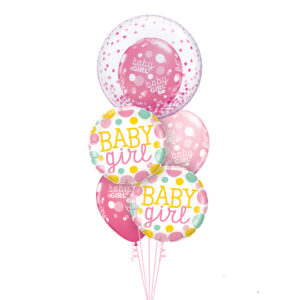 Baby Girl Bubble Balloon Bouquet